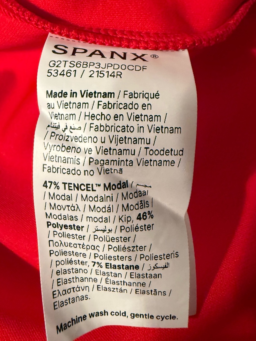 SPANX Air Essentials Red Sleeveless Maxi Dress with Side Slit - Picture 9 of 9